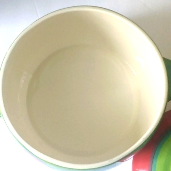 GAIL PITTMAN VINTAGE SIGNED CERAMIC STOCK POT RETRO RED DOT SERIES POTTERY - Picture 5 of 9